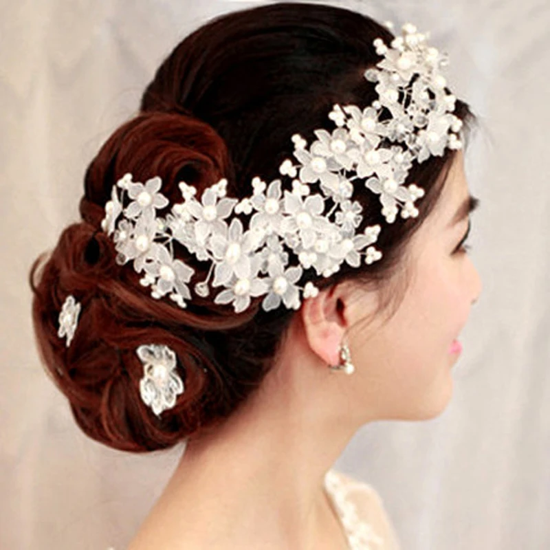 High Quality Hairwear Pearl Jewelry Bridal Hair Combs Hairpin Tiara