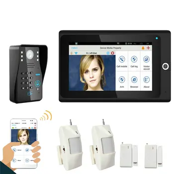 

Popular 7" WiFi Wireless RFID Password Video Door Phone intercom Doorbell IP Camera IR Night Vision Home Alarm System