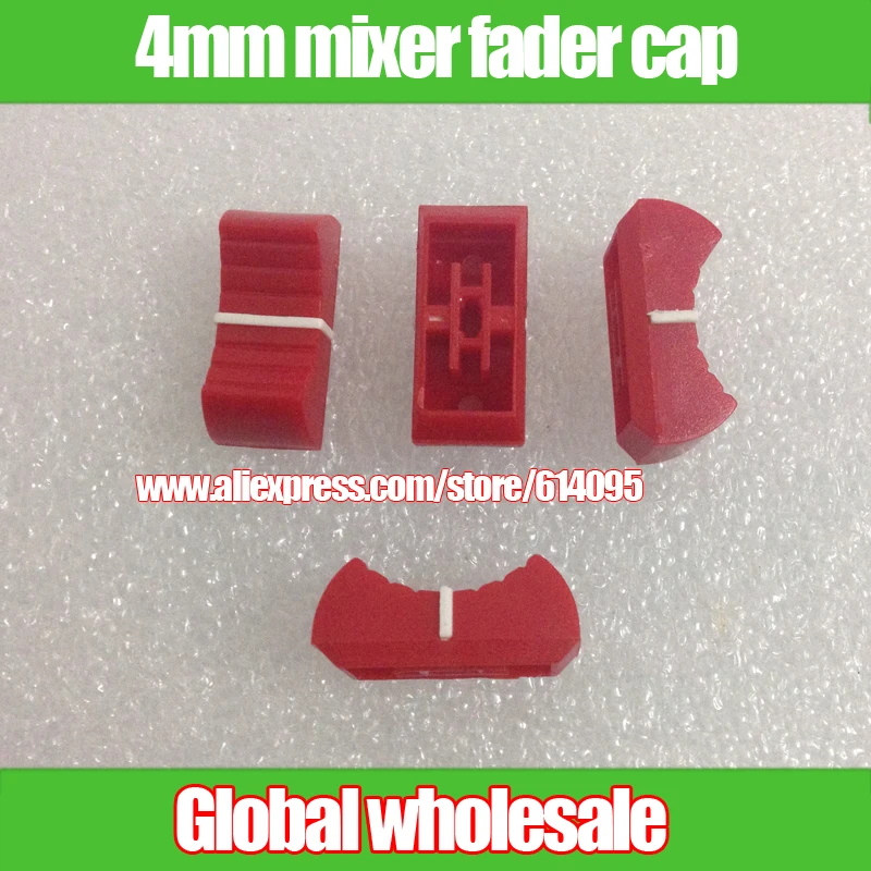 10pcs Red Mixer Fader Cap Straight Slide Potentiometer Fader Button