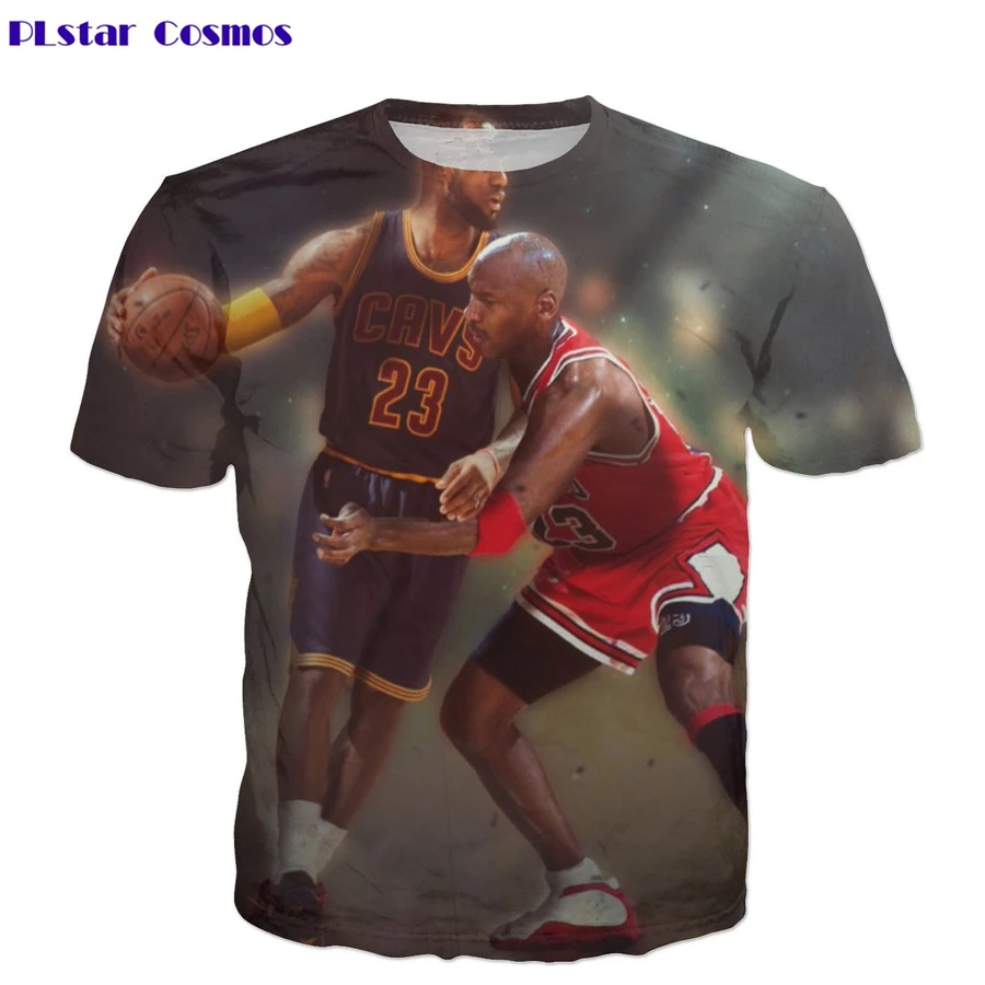 

PLstar Cosmos Fashion Brand T-shirts harajuku t shirt Star Jordan/Lebron James 3D Print Unisex summer style casual t shirt