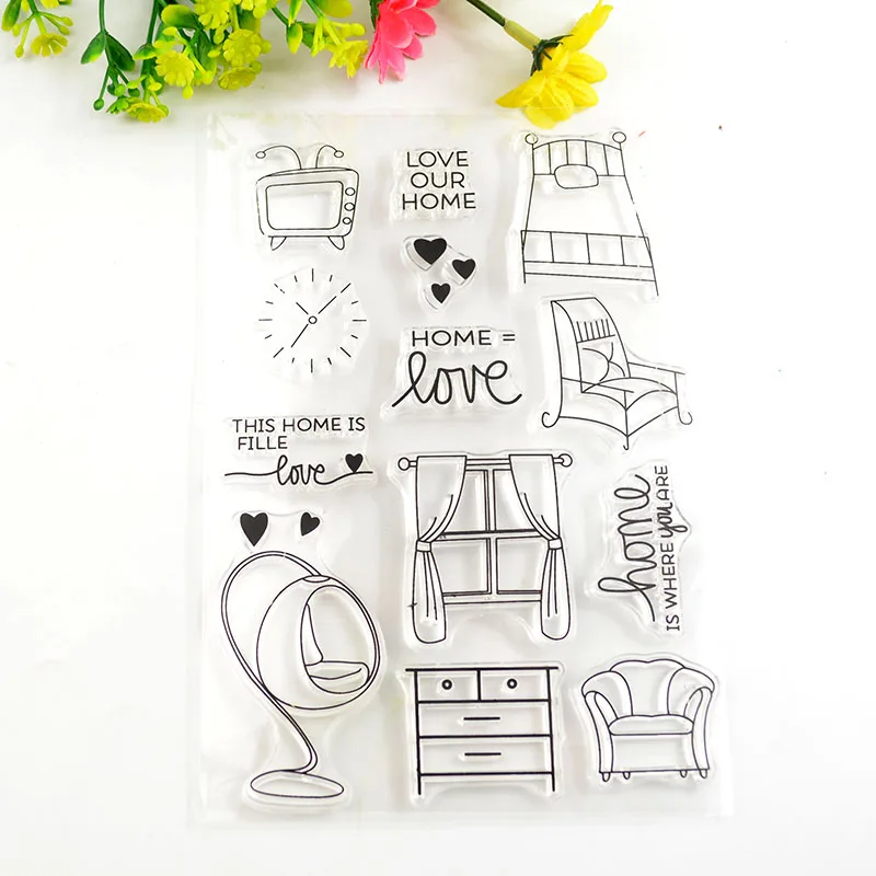 

Home Transparent Clear Stamps / Silicone Seals for DIY scrapbooking photo album/Card Making