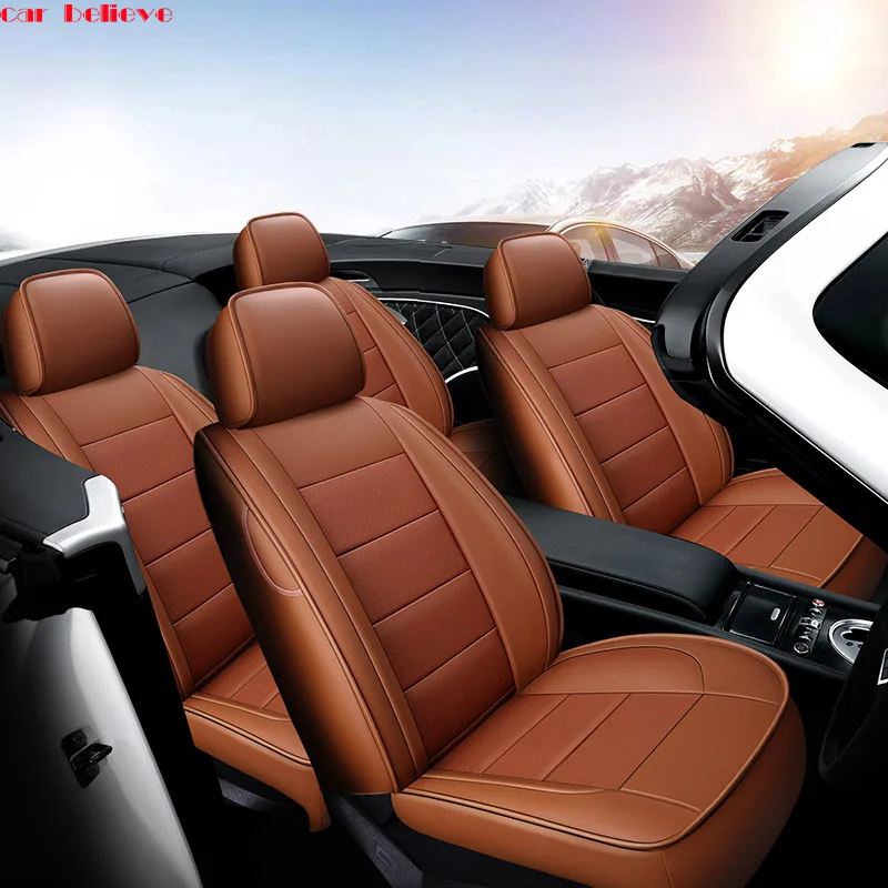 

Car Believe Auto automobiles Cowhide leather car seat cover For Mazda 2 3 5 6 CX-5 CX-4 CX-7 Axela ATENZA car accessories