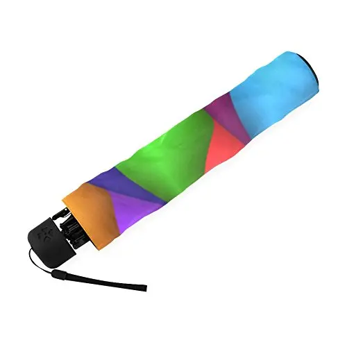 Радужный Забавный складной зонт с принтом на заказ, Складывающийся зонт от солнца и дождя, тканевые алюминиевые складные зонты высокого качества