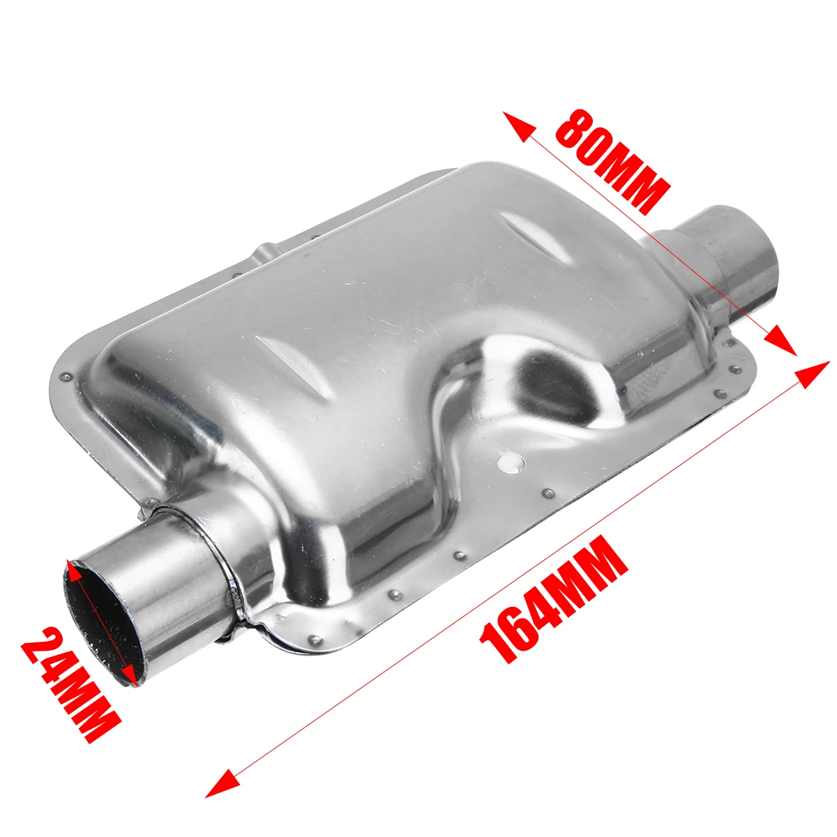 1pc Stainless Steel 24mm 0.94 Inch Exhaust Silencer Air Conditioning Heat Muffler For Webasto Eberspacher Auto Heater