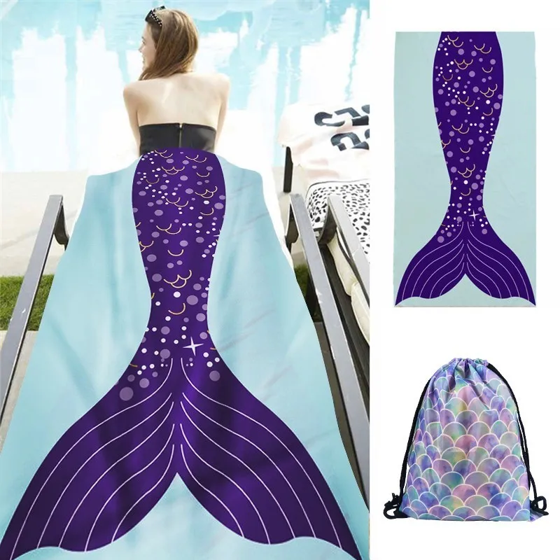 70*145 سنتيمتر لينة رقيقة ستوكات الشاطئ منشفة السفر منشفة استحمام السباحة اليوغا كنبة مكتب بطانية الرياضية التسوق حقيبة التخزين