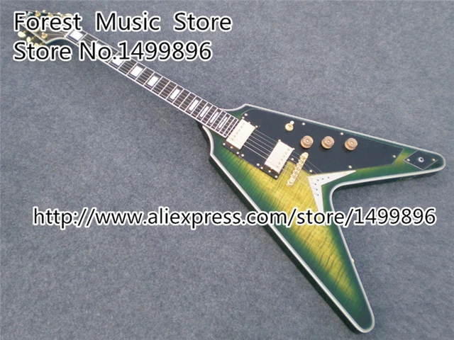 Cheap Wholesale & Retail Top Quality Classical Classic G Custom 1958 Flying V Electric Guitars China OEM Left Handed Available