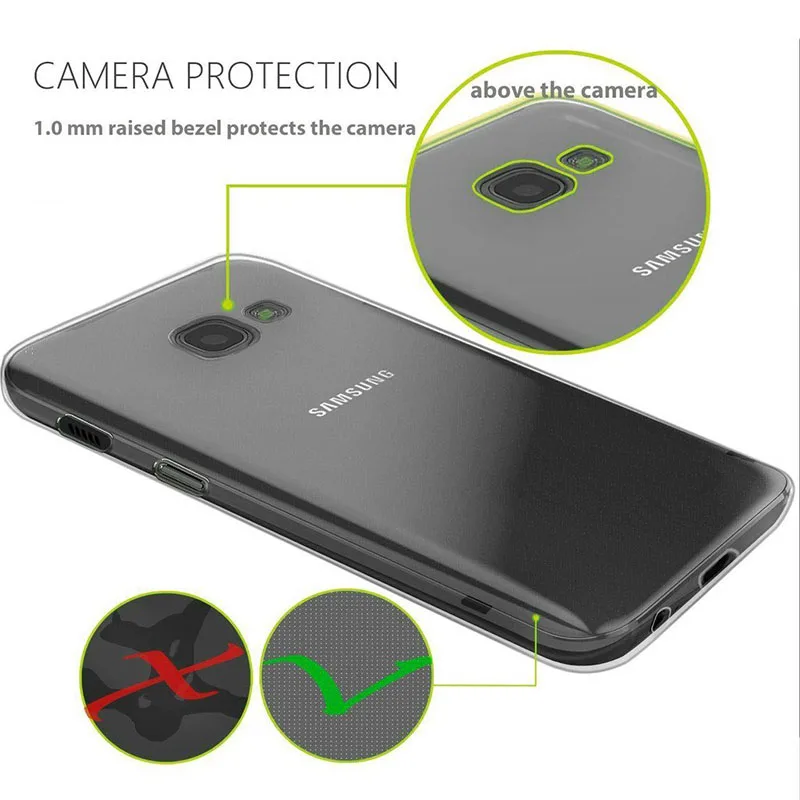 For Samsung Galaxy S8 Case Silicone Full Body Front&Back Cover For Samsung A5 Shockproof Capa For J3 J5 J7 S6 S6 Edge S7 S9 A310 4