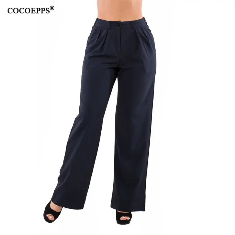 

5xl 6xl Plus Size Casual Loose long Pants 2019 Women female Summer Pants casual Elegant Big Size Solid High Waist girls Trousers