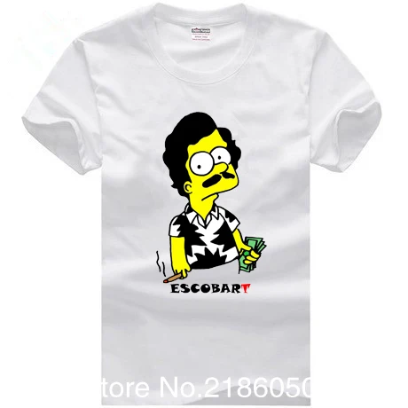 Pablo Escobar футболка мужская летняя смешные футболки|men t shirt|pablo escobart shirt |