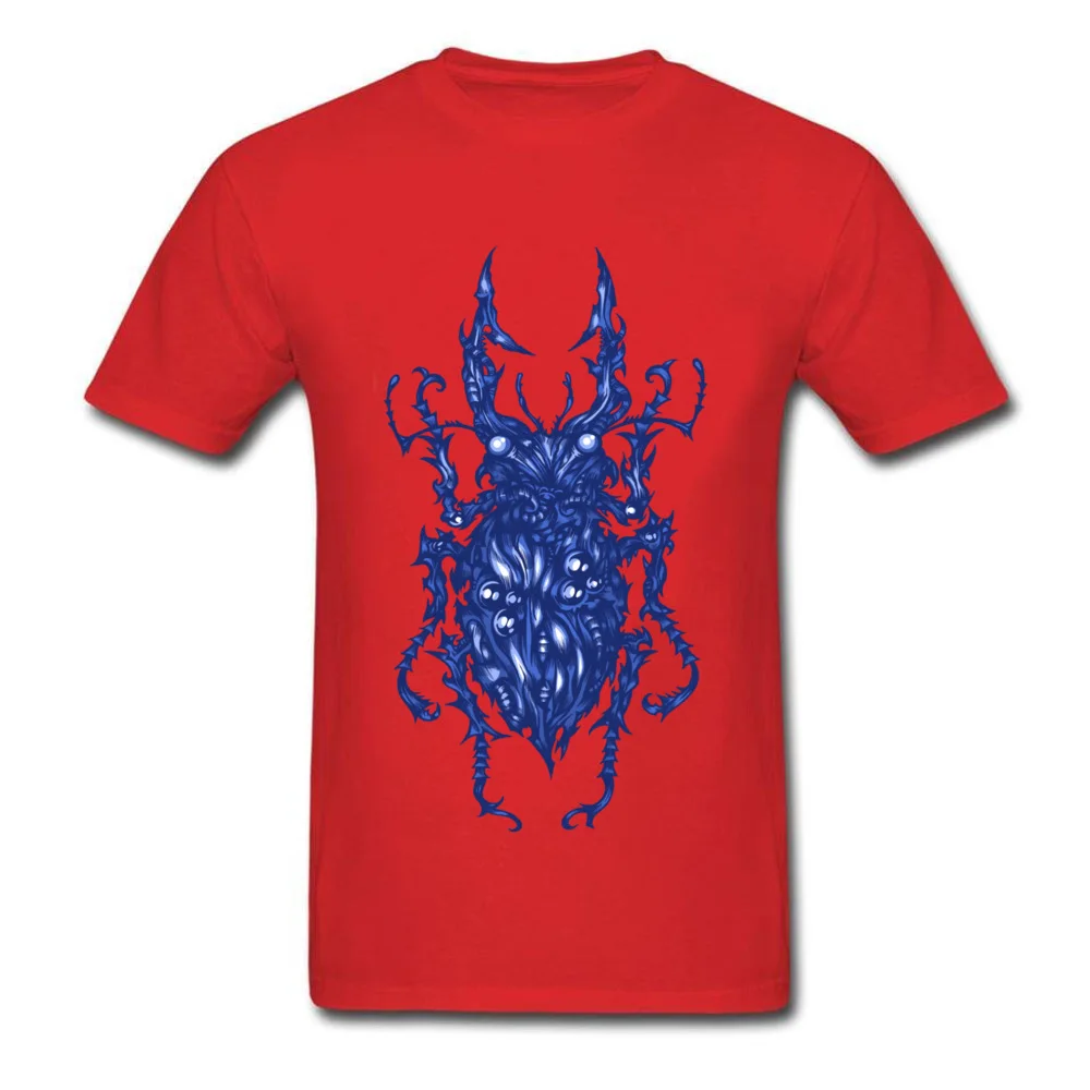 Blue Beetle O Neck T Shirt Thanksgiving Day Tops Tees Short Sleeve Fashionable 100% Cotton Fashionable T Shirt Summer Men Blue Beetle red