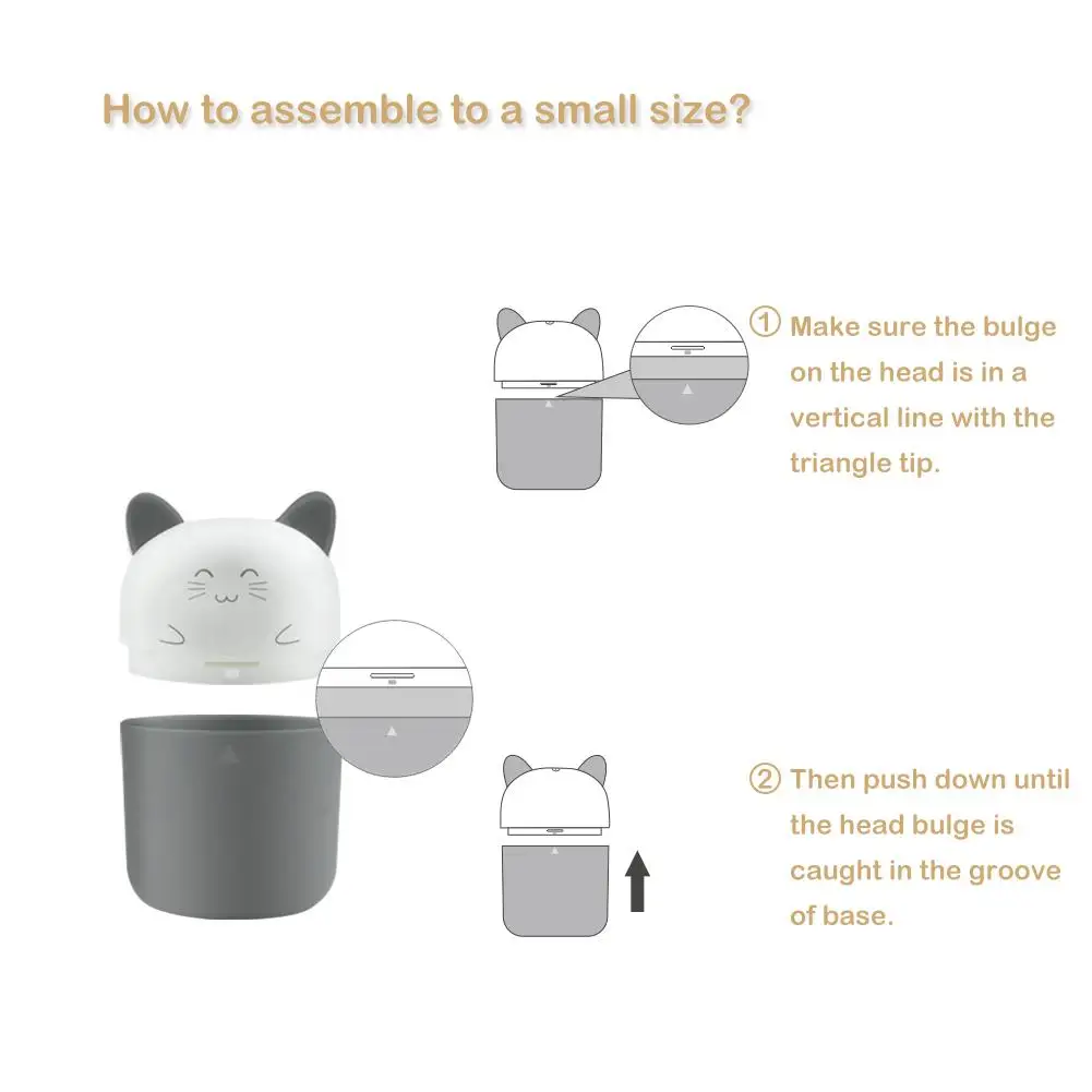 Cartoon Kitten Baby Feeding Disinfector Portable UV Ozone Sterilizer Outdoor Travel Sanitizer for Bottle Pacifier