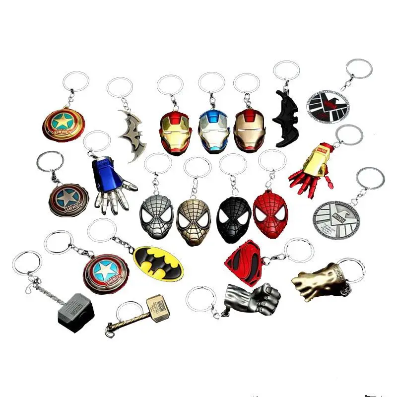 

Thor Hammer Metal Keychain Marve l Avengers Endgame Thor Weapon Iron Man Key chain For Keys Men Car Women Bag Accessories 2019
