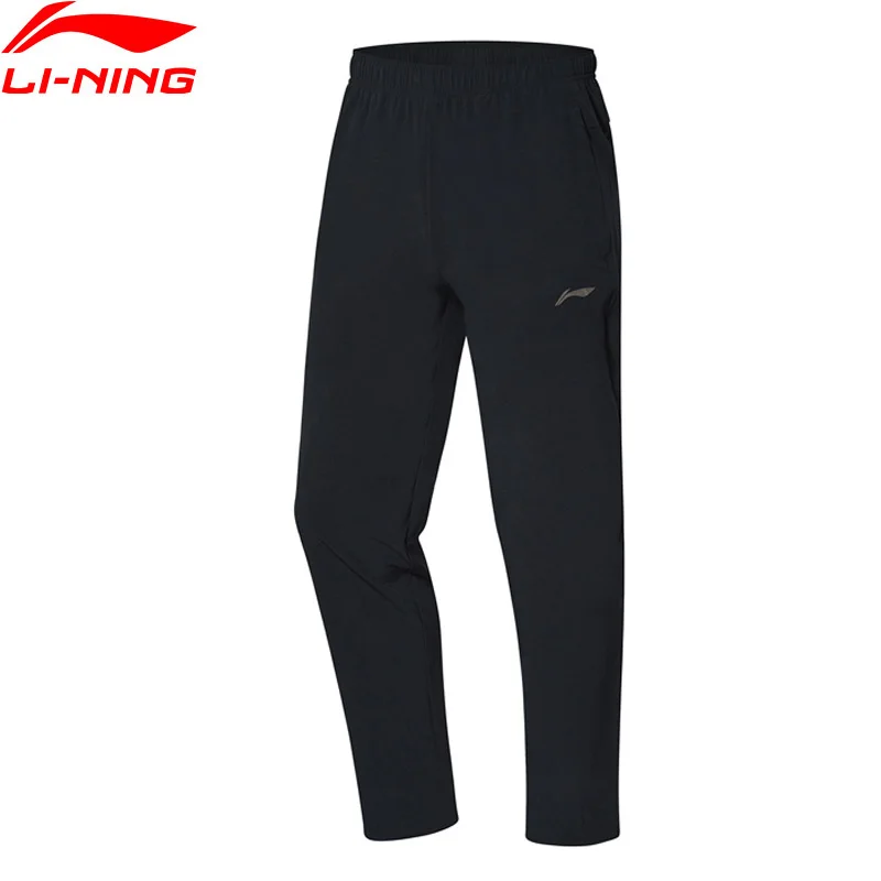 

Li-Ning Men Training Series Sweat Pants 86% Polyester 14% Spandex Regular Fit LiNing Sports Pants Trousers AYKP005 MKY495