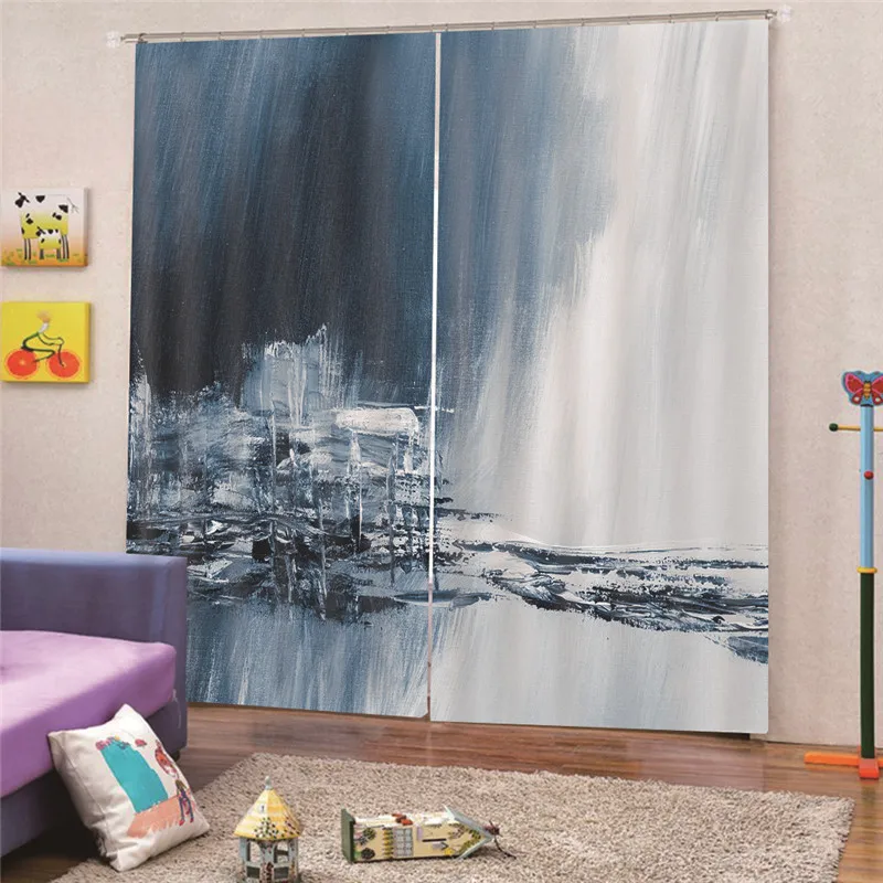 

3D Digital Print Landscape Blackout Curtains For Kitchen Bedroom Window Treatment Curtains for Living Room Custom Made Apr8