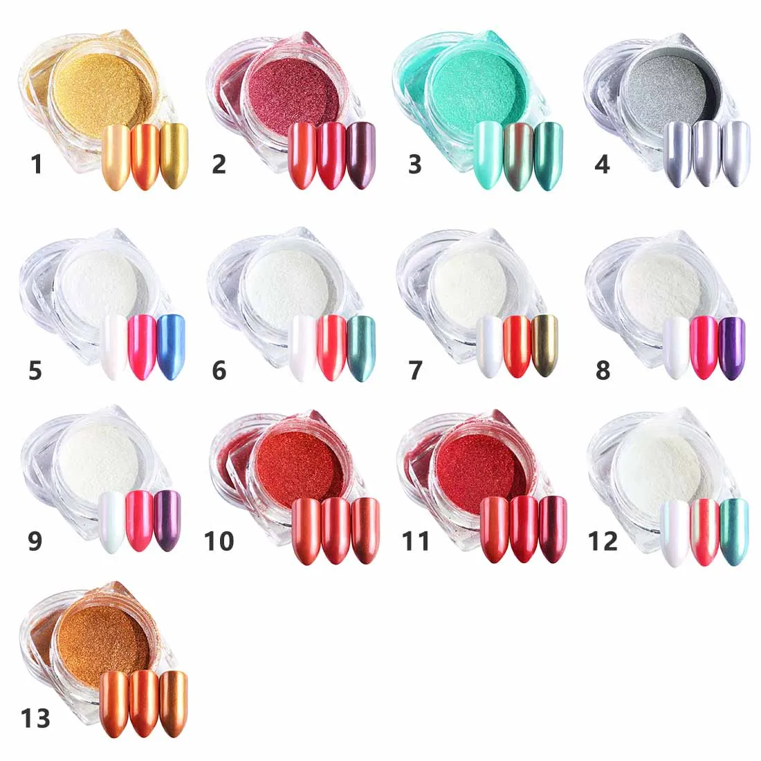 Ногтей Блеск порошок магнитный эффект Краски Nail Art Украшение Magic Цвет Титановый порошок Super Fine пластинчатый Металл порошок