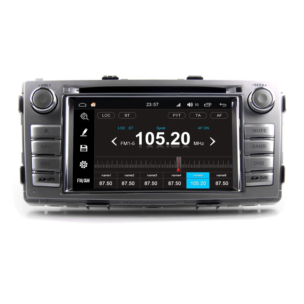 Sale For Toyota Hilux 2012 2013 2014 2015 Android 8.0 Auto Car Accessories Radio Stereo DVD GPS Navigation Multimedia Media System 3