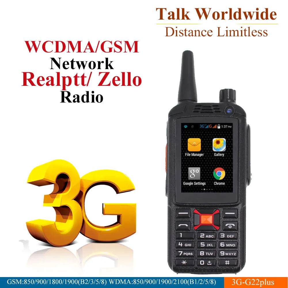  3G Android Walkie Talkie F22 Plus Poc network Phone Radio Intercom Rugged Smart phone Zello REAL PT - 32818934223