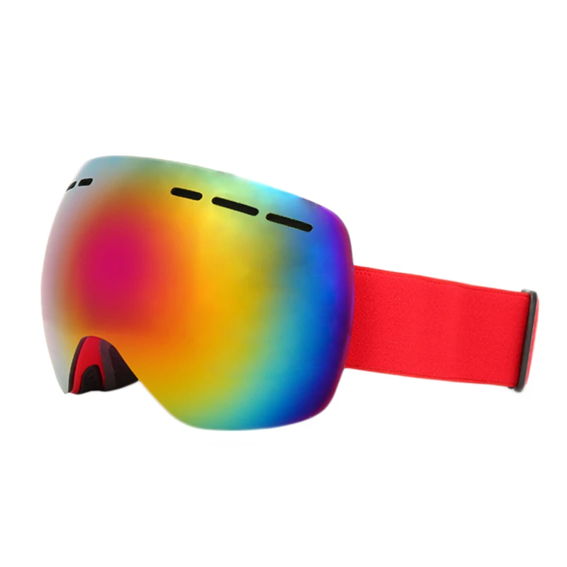 Outdoor Ski Snowboard Goggles Double Layer Full Mirror Coated Lens