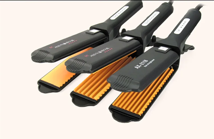 

Electric splint size Professional hair straightener ceramic corn hot splint straight hair stick straight clip thermostat anion