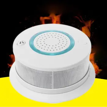 

Smart WIFI Wireless Fire Smoke Detector Alarm Temperature Sensor for Home Security APP Remote Control Gadgets