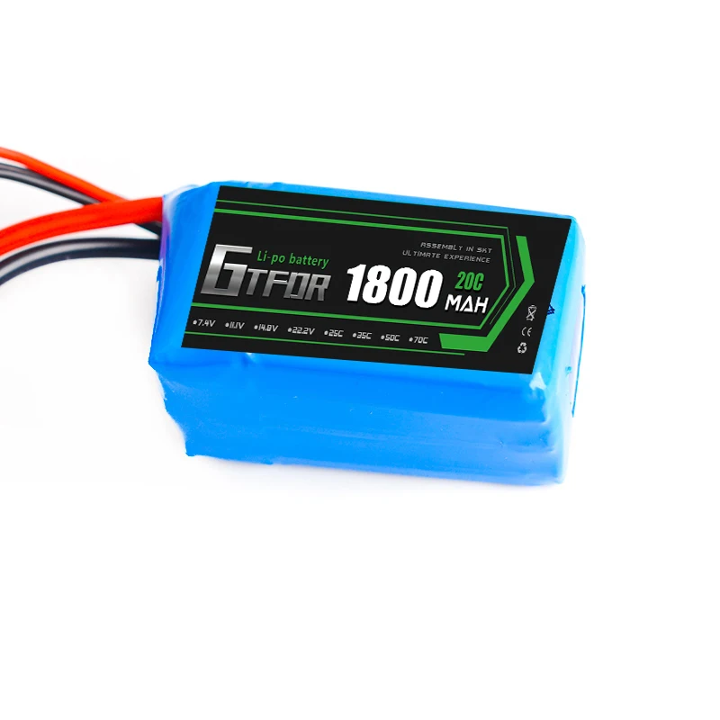 GTFDR 1 шт. литий полимерный 2S Lipo Аккумулятор 7 4 В 1800 мАч 20C Max 40C для Wltoys A959 b A969 A979 RC