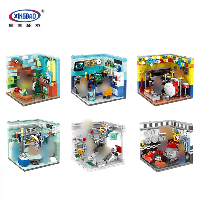 

XINGBAO 01402 New Building Series The Future Dreams House Set Building Blocks Bricks Educational Kid Toys As Christmas Gifts