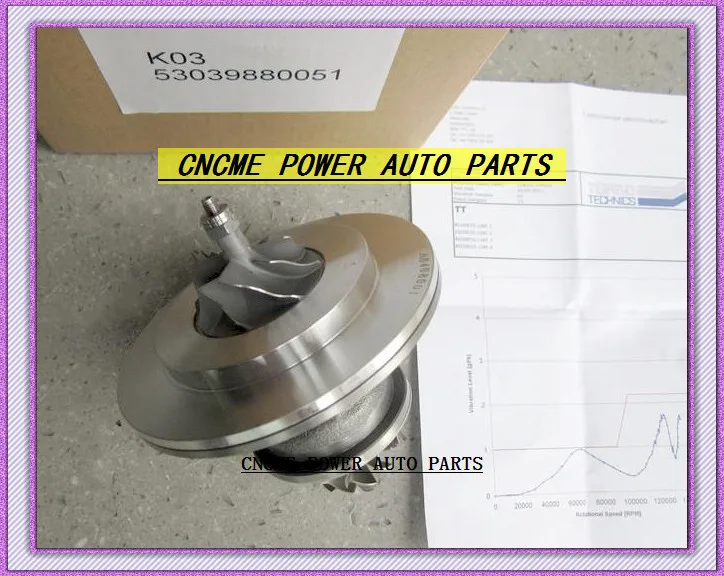 TURBO cartridge CHRA Turbocharger core K03 53039880051 53039700051 SUZUKI Grand Vitara Geo GM Tracker 00-08 DW10ATED 2.0L 109HP (2)
