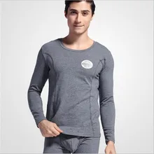 Мужское теплое термобелье, мужские хлопковые кальсоны с круглым вырезом для мужчин, тонкие мягкие