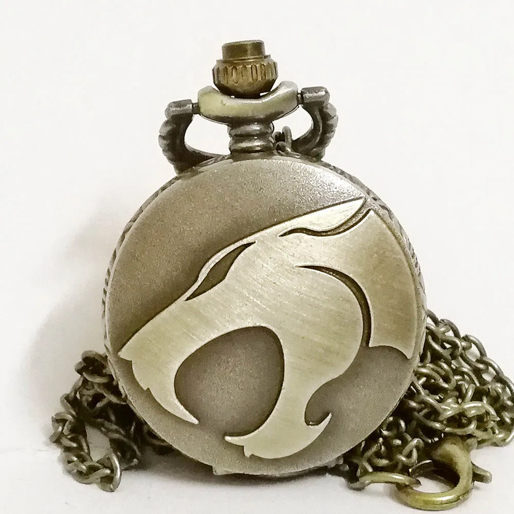 

New Arrivals Fashion Bronze Sci-Fi Movie Color Dial Quartz Pocket Watch Analog Pendant Necklace Men Womens Watches Chain Gift