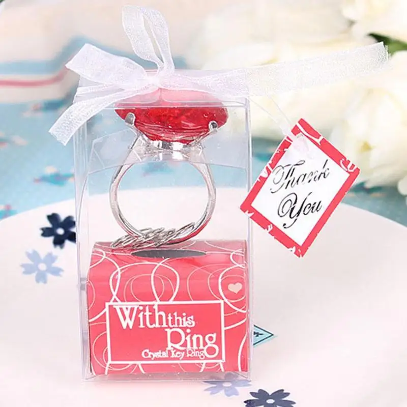 Engagement Ring Keychain Wedding Favors Key Chain Bridal Shower Favors Girl Phone Car Love Gifts for Bridal Shower Guests