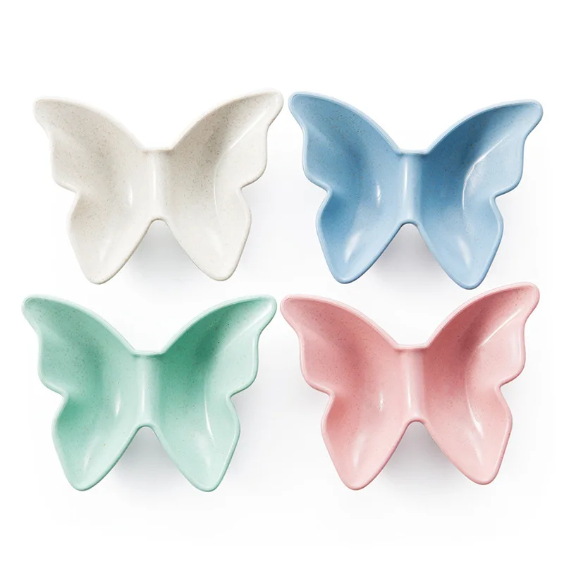 

1pc Butterfly Shape Dishes Plates Kitchen Tool Utensils Flavor Dishes D