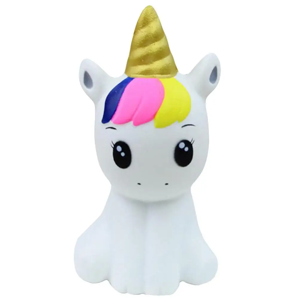Novelty Anti Stress Kawaii Unicorn Style Board Game Toy Soft Foam Doll For Girls Animal Toy Collectibles For Baby Toys Kids Gift - Цвет: 2C
