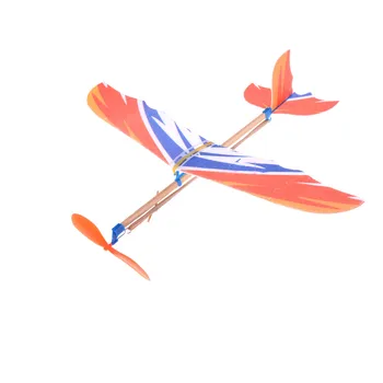 

2018 New 1PC DIY Foam Elastic Flying Plane Kit Aircraft Model Rubber Powered Plane Airplane Model Set Educational Toy Gift