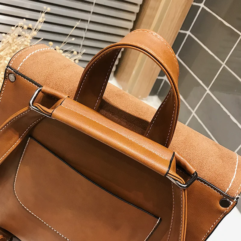 2pcsset Fashion Tassel women Backpack Leather Female Backpack School Shoulder Bag Vintage Travel bags for women 2018 Mochila (42)