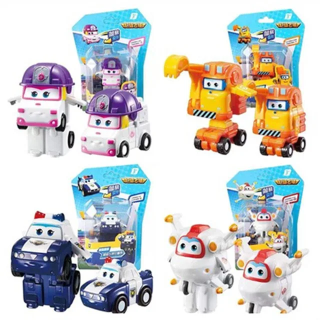 

season 5 Mini Super Wings Deformation Airplane ABS Robot toy Action Figures Super Wing ZOEY/SCOOP Transformation toys
