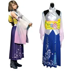 

Final Fantasy X Yuna Cosplay Halloween Costume Custom Made