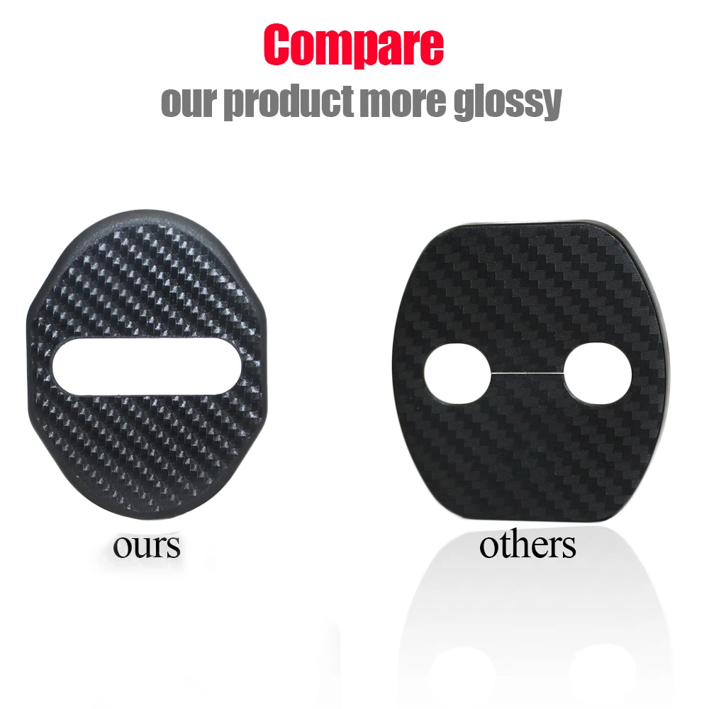 Car Door Lock Cover Buckle Sticker Protector Cover For Mitsubishi Outlander 2006 To 2012 For Pajero Plastic 4pcs Car Styling 13