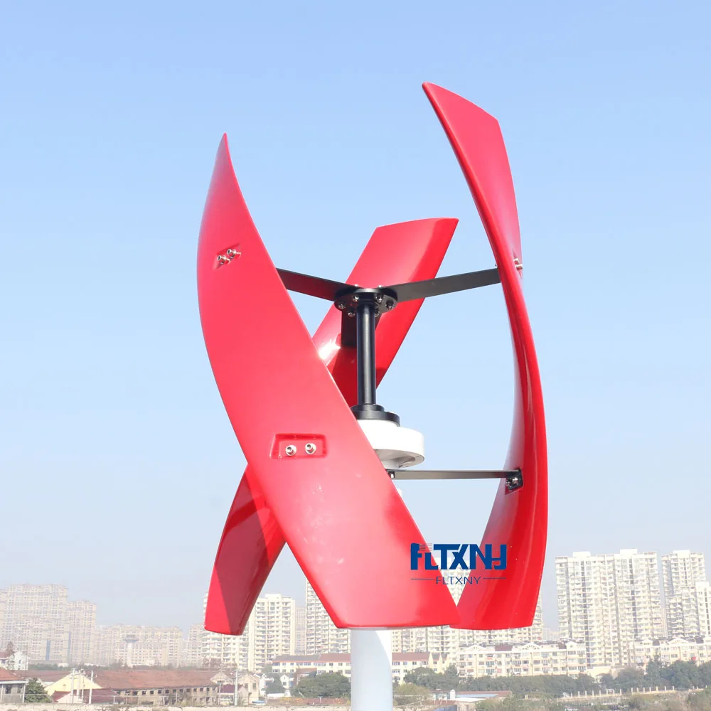 FLTXNY FX 600 Вт вертикальный ветряной генератор 3 Лопасти 12 В 24 в 48 в 1,5 м Запуск 250 об/мин без шума для домашнего использования