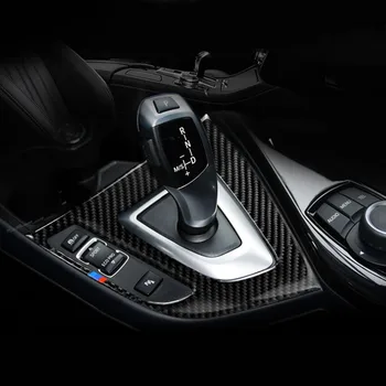 

For BMW F20 F21 1 Series 116i 118i Accessories Carbon Fiber Gear Shift Control Panel Cover Interior Trim Car Styling 3D Sticker