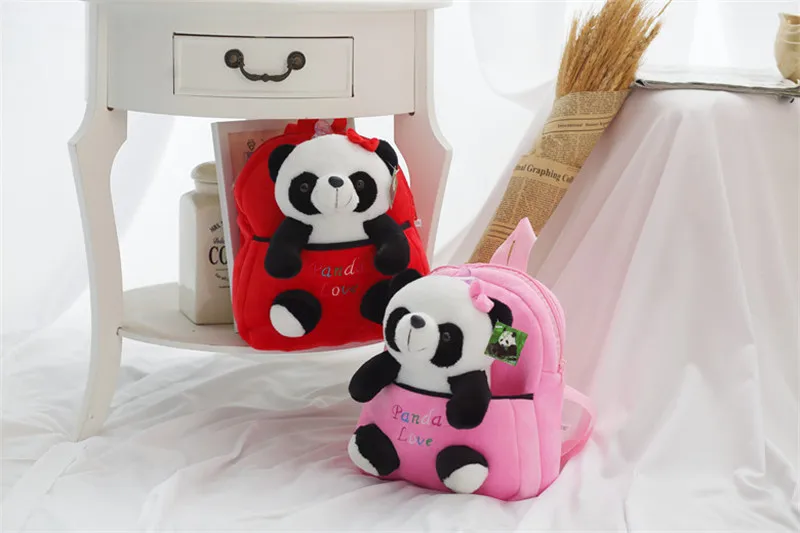 Плюшевая кукла-панда, рюкзак, плюшевая сумка в форме животного, для малышей, Kindergarden, школьный рюкзак, Детская сумка для сна, Kawaii, панда, игрушка