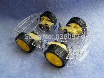 

RC Car Chassis 4 Driver Power Tracking Chronological with Encoder Speed 4WD DIY RC Toy Robot UNO R3 ATMEGA 2560 Raspberry