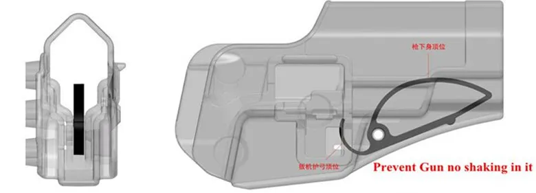 BlackHawk стиль Serpa Военная армейская тактическая поясная кобура подходит для SIG P220 P226 226 полимерный материал Правая или левая рука