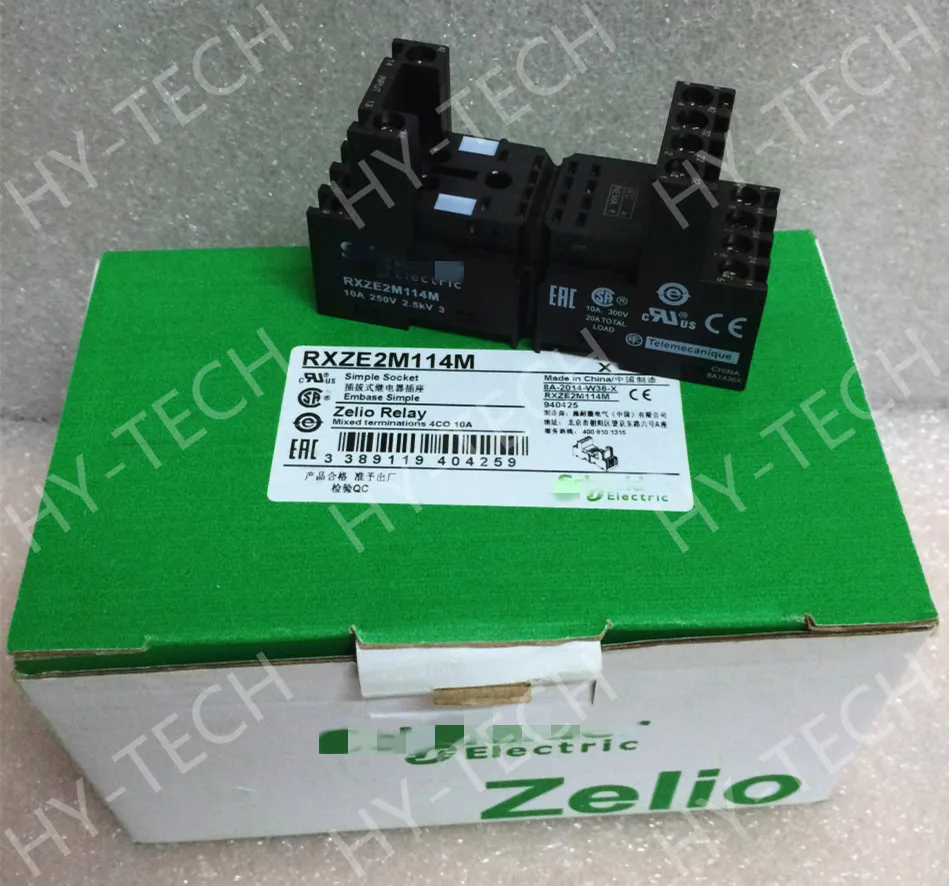 New and Original Zelio Timer Relays RXZE2M114M Socket RXZ mixed contact 10A