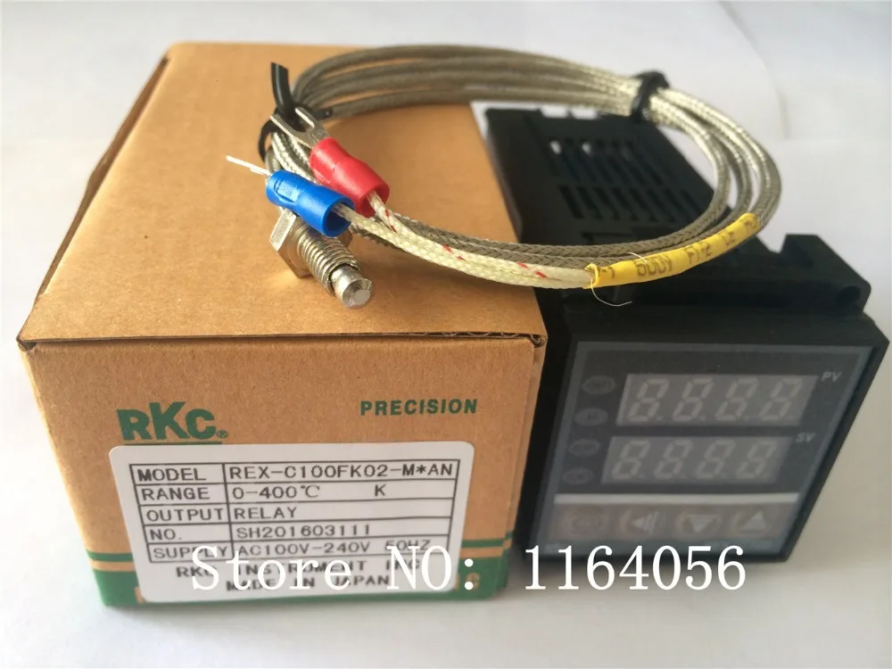 

PID Digital Temperature Controller REX-C100(M) with K thermocouple, Relay output