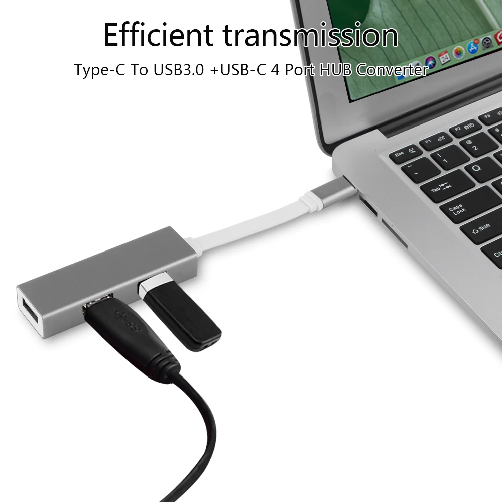 Usb type C 3,1 концентратор 2* USB 2,0 1* USB 3,0 порт type C PD питания Зарядка USB 3,0 разветвитель адаптер концентратор для Macbook Pro