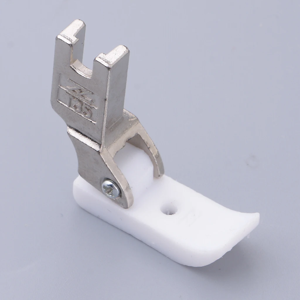 fityle Bottom Right Side Piping Welting Foot For Industrial Sewing Machine Steel T69R DIY Apparel Sewing Tool