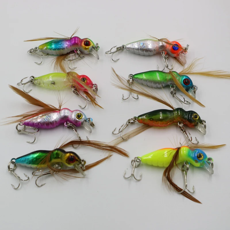 8 color small bee bait fishing lures cicada insect baitin Fishing
