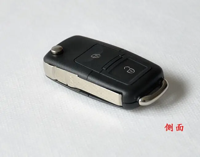 Дистанционного флип складной ключ Shell 2+ 1 кнопки паники для VW Volkswagen Golf MK4 Bora режиссерский лезвие ключа автомобиля чехол