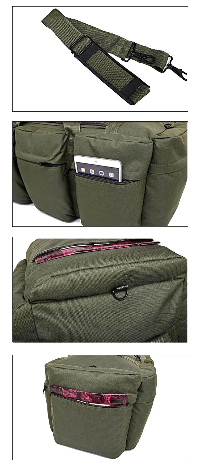 Рюкзак 90L большой емкости палатки тур пакет багаж движущиеся камуфляжные рюкзаки водонепроницаемые Оксфорд XY193