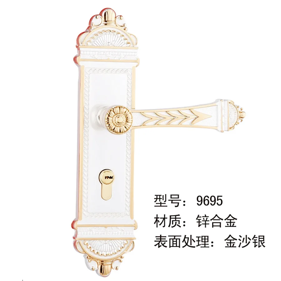 

2018 Fechadura Digital Padlock Free Shipping The New Silver Sands Of Hand Lock Zinc Alloy Indoor Door 9695 European Mechanical